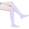 thumbnail image 3 of CAILDANL Women's Cotton Knee High Socks - Casual Solid & Striped Colors Fashion Socks 3 Pairs (Women’s Shoe Size 5-9), 3 of 5