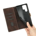thumbnail image 6 of Nalacover for Samsung Galaxy S24 Ultra Wallet Case, Card Holder Flip Folio Cover with Kickstand Magnetic Clasp Shockproof Protective Stylish PU Leather Phone Case for Samsung Galaxy S24 Ultra, Brown, 6 of 6
