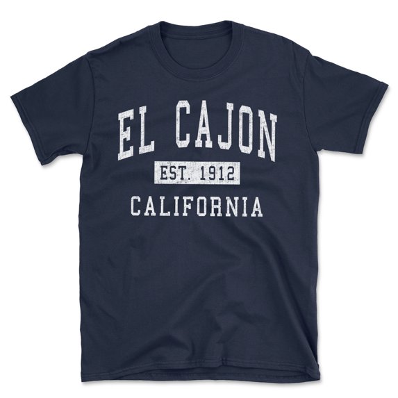 El Cajon California Classic Established Men's Cotton T-Shirt