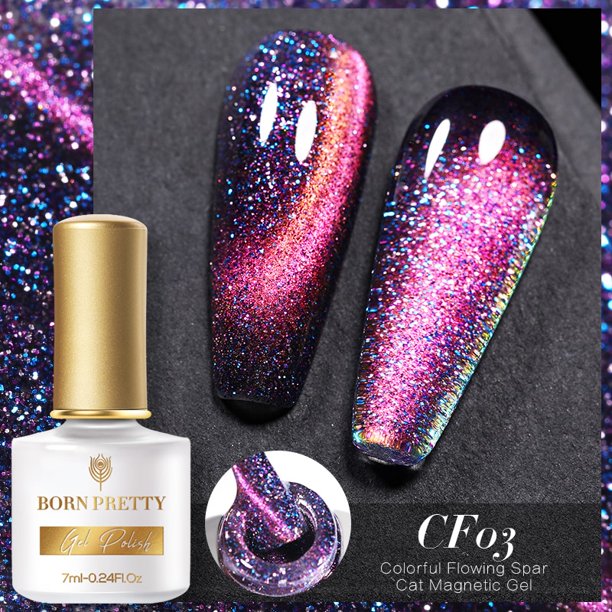 BORN PRETTY 7ml 9D Laser Cat Magnetic Gel Nail Gel Pink Magnetic Gel Soak Off UV LED Nail Varnish UV Gel Need Pink Nude Base Gong Bohan LED