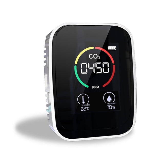 Medidor de CO2 multifuncional 3 en 1 Medidor digital de temperatura y humedad Probador de calidad del aire