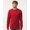 Red, variant on Tultex 202LS Fine Jersey Long Sleeve T-Shirt-White-XS