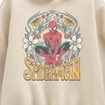 thumbnail image 2 of Marvel - Spider-Man Florals - Women's Oversized Fleece Hoodie Sweatshirt, 2 of 4
