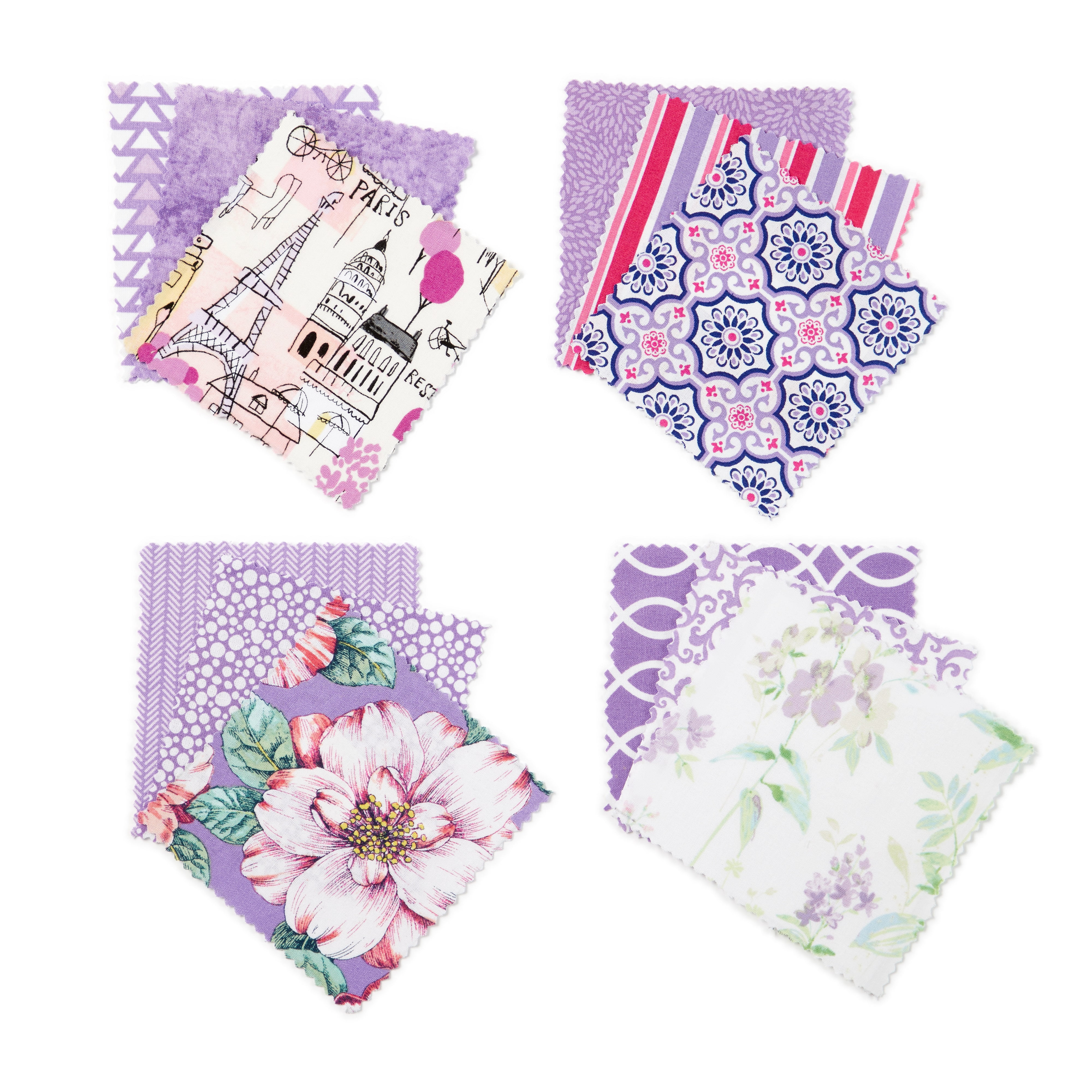 (2 pack) Waverly Inspirations 1 Yard Cut 100% Cotton Prints Fabric Pebbles Lilac 44" Wide for Quilting & Sewing