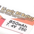 thumbnail image 4 of Batterie rechargeable LiPo 7,4 V 850 mAh 25 C, prise JST, pour voitures, bateaux, hélicoptères RC, 4 of 4