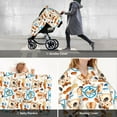 thumbnail image 6 of Car Seat Cover Baby, Cartoon Cute Hamster Nut Peanut Baby Car Seat Cover for Baby Boys Girls Newborn , Infant Car Seat Canopy Cover Nursing Breastfeeding Cover Warm Blanket, 6 of 7