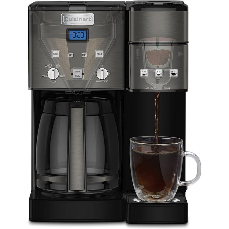  Cuisinart Coffee Maker, 12-Cup Glass Carafe, Automatic Hot & Iced  Coffee Maker, Single Server Brewer, Stainless Steel, SS-16: Home & Kitchen