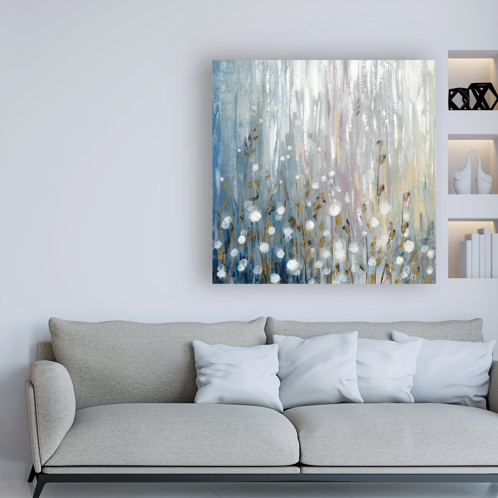 Trademark Fine Art 'January Branches Flowers' Canvas Art by Silvia Vassileva