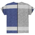 thumbnail image 2 of Fantasy Football Team Grey and Blue All Over Youth T Shirt Multi YSM, 2 of 2