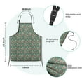 thumbnail image 7 of Green Christmas Floral Pattern Kids Aprons for Girls and Boys,Adjustable Neck Strap Toddler Aprons for Kids Cooking Baking, 7 of 7