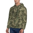 thumbnail image 3 of Daiia Green Snake Skin for Men's Fashion Hoodies & Sweatshirts with Kangaroo Pocket Hooded Sweatshirt Breathable & Moisture Wicking-Small, 3 of 7