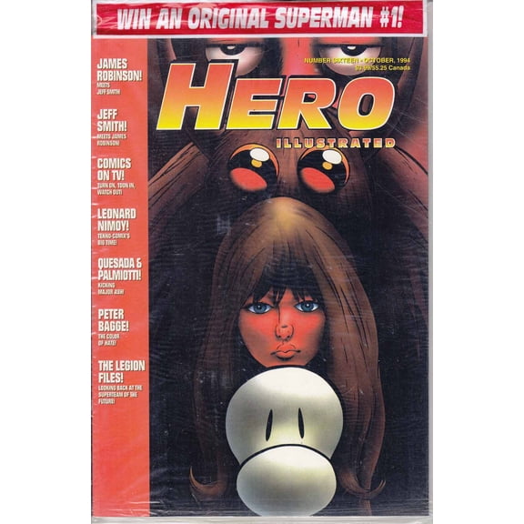 Hero Illustrated Issue #16 (with card) VF ; Warrior Comic Book