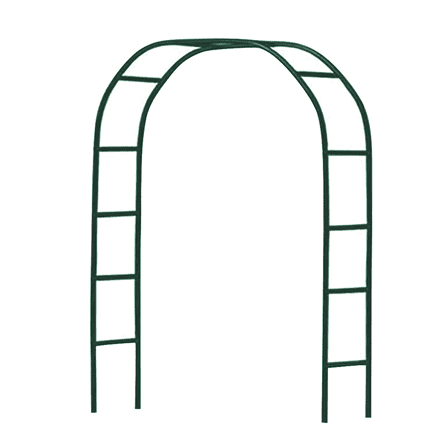 NS 7.9Ft Metal Garden Arch Army Green Garden Arbor for Climbing Plant Outdoor Wedding Party