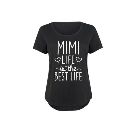 Mimi Life Is The Best Life  - Ladies Plus Size Scoop Neck