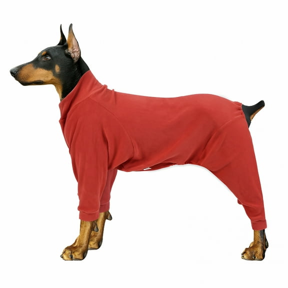 TELOLY Dog Fleece Jacket Warm Winter Coat Four Legs Pullover for Medium Large Dogs