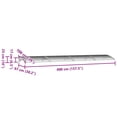 thumbnail image 3 of vidaXL Door Canopy, Outdoor Awning for Porch & Patio, Polycarbonate Cover, 157.5x39.4 In, Gray, 3 of 6