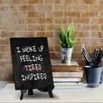 thumbnail image 4 of I Woke Up Feeling Inspired Table Sign with Acrylic Stand (6x8“) | Positive Motivational Sayings, 4 of 8