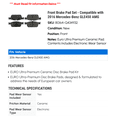 thumbnail image 2 of Front Brake Pad Set - Compatible with 2016 Mercedes-Benz GLE450 AMG, 2 of 2