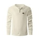 thumbnail image 4 of pstuiky camisas de manga larga para hombre, Camisa informal de manga larga con botones y cuello redondo para hombre top de hombre l, 4 of 9