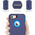 thumbnail image 4 of Entronix Funda Resistente para iPhone 7/8, Triple Capa, Resistente a Golpes y Caídas, Color Azul, 4 of 6