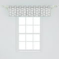 thumbnail image 2 of Ambesonne Flower Window Valance, Greyscale Rose Blooms, 54" X 12", Pale Grey White, 2 of 3