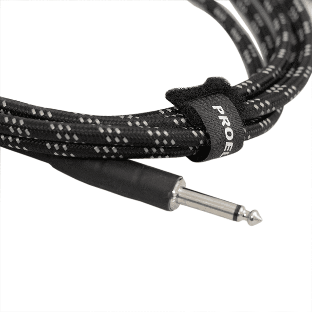Cable para guitarra o bajo Proel BRV100LU3BW 3 metros