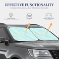 thumbnail image 4 of Fotbe Blue Bright 2-Piece Car Windshield Sun Shade | Sun Blocker for Car Windshield | Foldable Automotive Interior Accessories for Sun Protection-Medium, 4 of 7