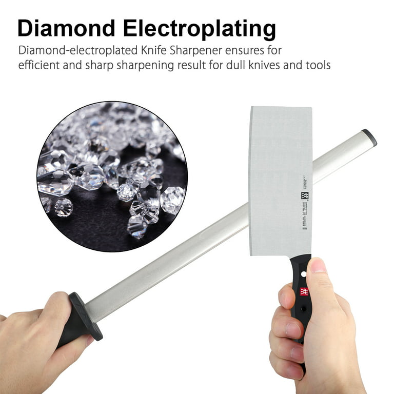 Diamond Knife Sharpener Honing Rod Stick, Household Steel Home Premium –