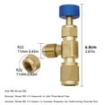 thumbnail image 4 of GUYUTING Air Conditioning Safety Valve R410 R22 Brass Material for Refrigeration Maintenance Red & Blue Set, 4 of 8