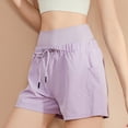 thumbnail image 4 of Sngxgn Women's High Waisted Stretchy Casual Shorts Casual Shorts(Purple,XXL), 4 of 8