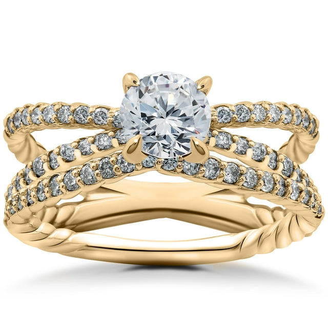 5/8ct Diamond Isabella Engagement Ring Setting & Matching Wedding Band