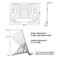 thumbnail image 2 of Soporte para tableta de escritorio, soporte ajustable para tableta, accesorios para oficina en casa, 2 of 7