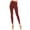 Burgundy, variant on Eevee High Waisted Women's Yoga Patterned and Solid Colored Leggings - One Size Pink Camo