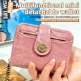 thumbnail image 4 of Arcticwind Wallet For women,Zero Wallet,Slim Leather Blocking Bifold Zipper Pocket Card Holder,Card Bag,All In One,Mini, anti-theft,High-end Feeling,Passport Holder Cover Wallet with ID Window, 4 of 6