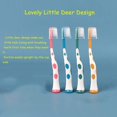 thumbnail image 2 of 8 Packs Kids Toothbrush, Extra Soft Lovely Little Deer Toothbrush for Kids 2-8 Years (Pink&Orange&Blue&Green), 2 of 5