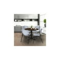 thumbnail image 3 of Regency Cain 42 in. Round Breakroom Table- Neo Walnut & 4 M Stack Chairs- Grey, 3 of 10