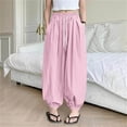 thumbnail image 5 of Zpanxa Girls Drawstring Jogger Pants Elastic Waistband Cuffed Ankle Soft Casual Sweatpants for School and Daily Play Pants for Girls, 5 of 7