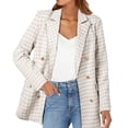 thumbnail image 1 of MPWEGNP Cardigan à Poches Couleur Unie Chaud pour Femmes Veste de Costume Mi-Longue, Blanc, TG, 1 of 5