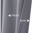 thumbnail image 3 of 24 Inch Grey Kitchen Curtains, Waffle Woven Textured Short Tier Curtains for Bathroom Windows Cafe Kitchen Curtains, Grey, 3 of 7