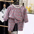 thumbnail image 2 of ITSAME Girls Crewneck Long Sleeve Pullover and Pants Set 2-Piece Fashion Print Comfy Loungewear Outfit Size 3T, 2 of 5
