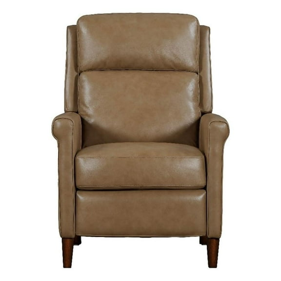 Pemberly Row Contemporary Lotus Cream Power High Leg Recliner