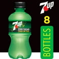thumbnail image 3 of 7UP Caffeine Free Zero Sugar Lemon Lime Soda Pop, 12 fl oz, 8 Pack Bottles, 3 of 13