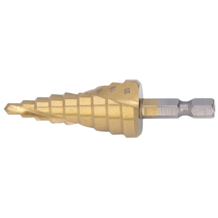 

Step Drill Bit Cone Drilling Step Drill Double Spiral Flutes With Hex Shank For 4.5mm Wood Plastic Plate For 2mm Thin Iron