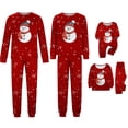thumbnail image 1 of Pyjamas Assortis pour la Famille, Tenues Assorties pour un Style Familial Cohésif (Rouge), 1 of 4