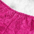 thumbnail image 6 of iOPQO underwear women Silk Satin Flowers Floral Lace Pajamas Underwear Women Shorts S-XXXL Hot Pink M, 6 of 7