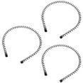 thumbnail image 1 of KELUBATU Diademas para Hombres Diademas de Metal de Moda Unisex Negro Diadema de los 90 Diademas Antideslizantes de Primavera para Yoga Deportes al Aire Libre y Uso Diario. (3 piezas), 1 of 5