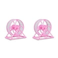 thumbnail image 1 of crativent Jouet de Sport Recyclé pour Animaux de Compagnie, Cage à Roue pour Jogging et Course, avec Support, Antidérapant, Rotatif, Accessoires Amusants pour la Maison, Rose, 2 Ensembles, 1 of 6