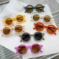 thumbnail image 5 of Penkiiy Mignonnes Lunettes de Soleil Rondes Polarisées pour Enfants Filles Garçons Protection UV400 Plage Vacances Rouge Vin, 5 of 5