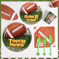 Caltero 169 PCS Football Plates and Napkins,Football Party Supplies