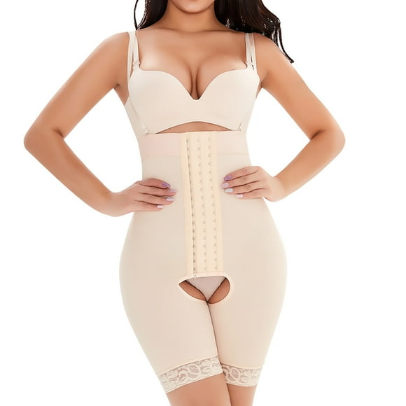 Fajas Para Mujer Body Con Control de Barriga Cintura Alta Alterable Botón Levantador Cadera Y Cadera en Pantalones Odeerbi ODB140607